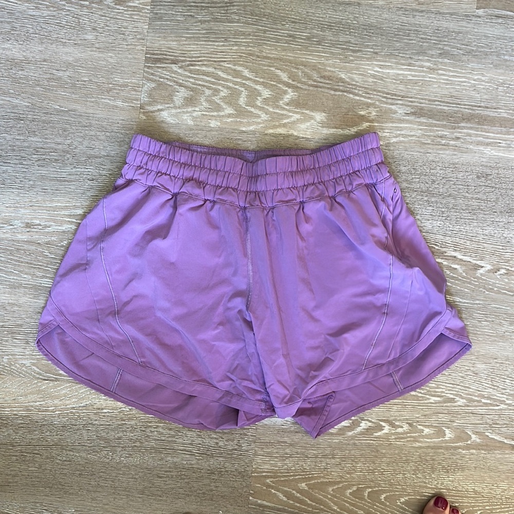 Lululemon Women’s size 10 | track that mid rise 5inch short | purple
